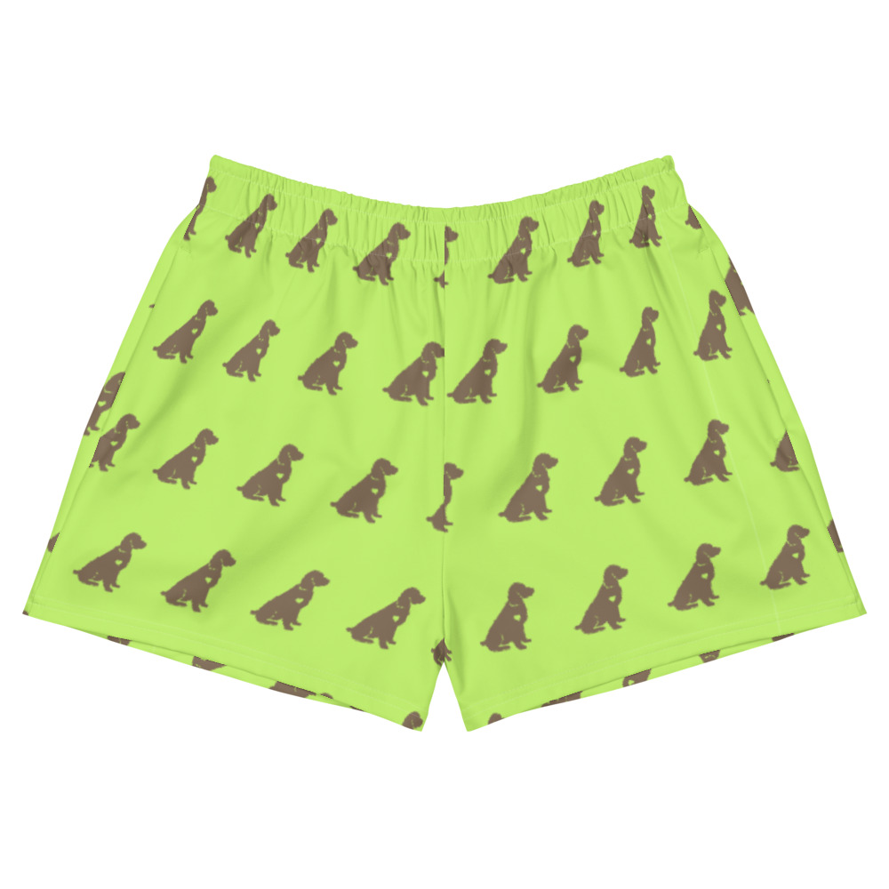 Boykin Lime Green Women's Athletic Short Shorts